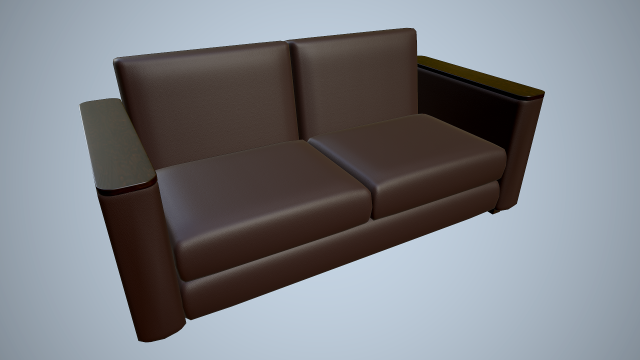 leather sofa Modello 3D .c4d .max .obj .3ds .fbx .stl .blend 