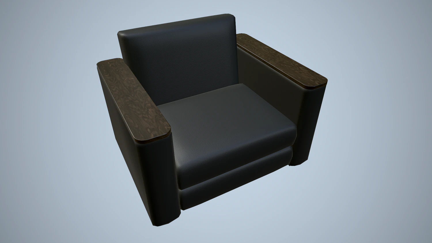 leather chair 3D Model .c4d .max .obj .3ds .fbx .stl .blend