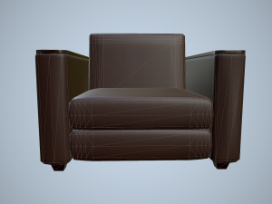 leather sofa and chair 3Dモデル