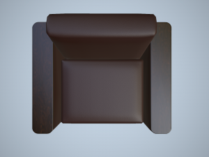 leather sofa and chair 3Dモデル