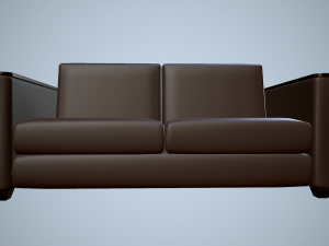 leather sofa and chair 3Dモデル