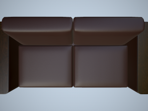 leather sofa and chair 3Dモデル