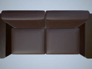 leather sofa and chair 3Dモデル