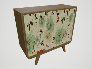 cabinet with print 3D Model