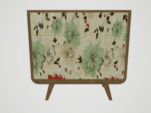 cabinet with print 3D 모델