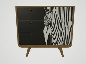 cabinets with prints Model 3D
