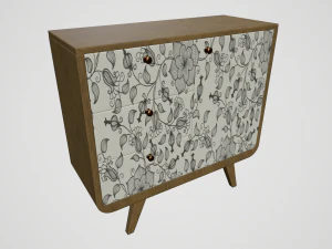 cabinets with prints 3D Model