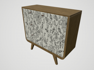 cabinets with prints Model 3D