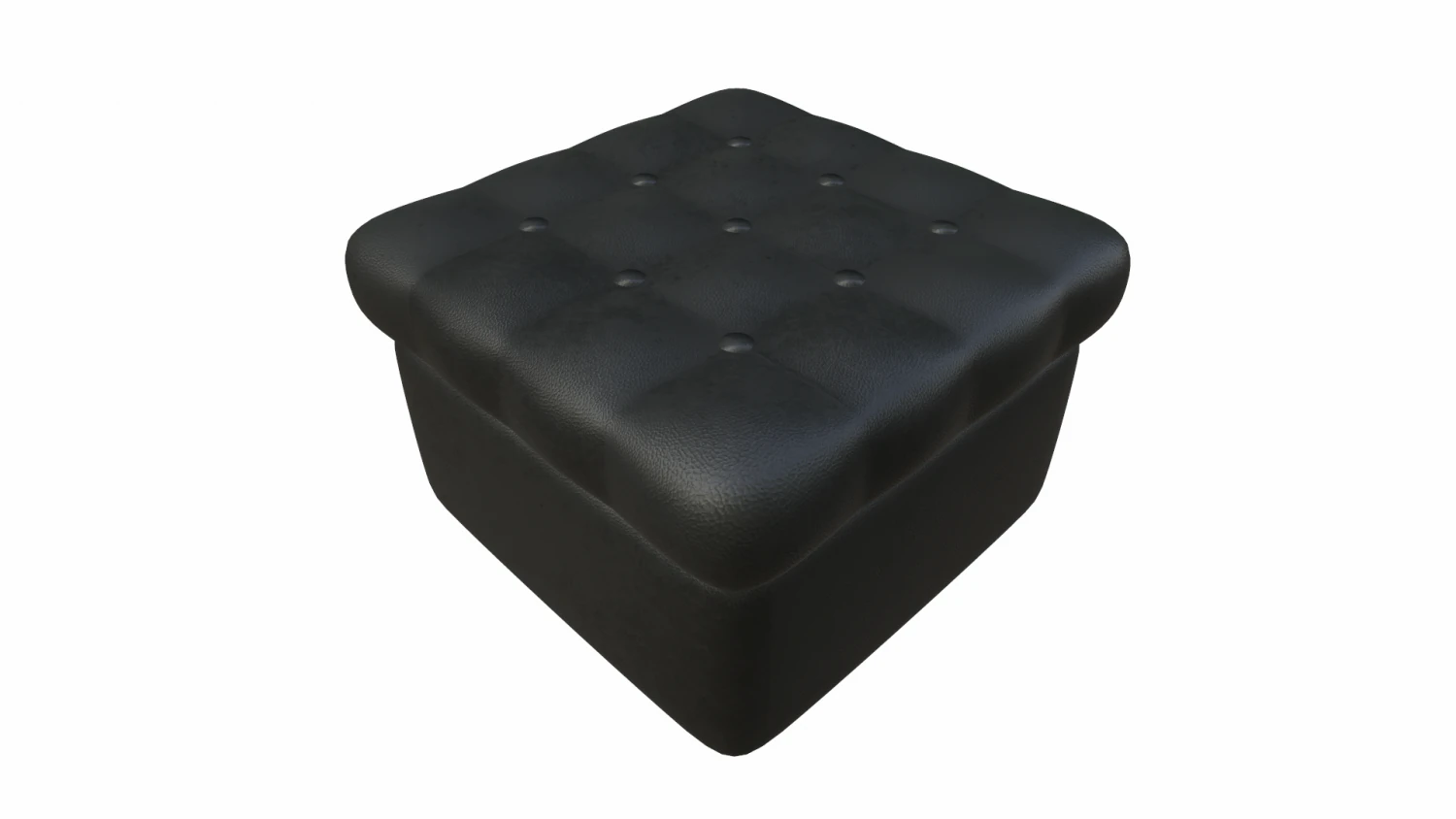 leather pouf sofa 3D Model .c4d .max .obj .3ds .fbx .stl .blend 