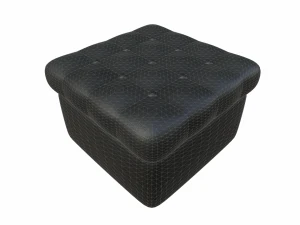 leather pouf sofa 3D Model