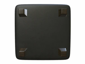 leather pouf sofa 3D Model