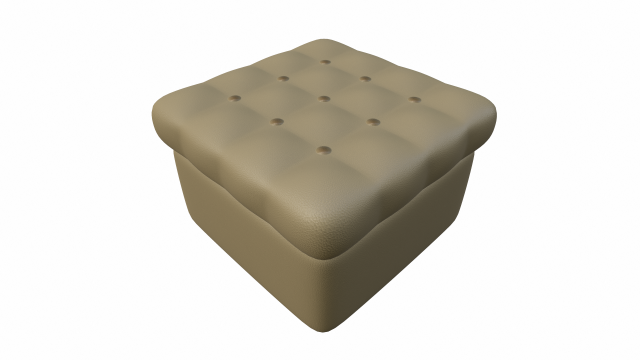 leather pouf sofa Modelo 3D .c4d .max .obj .3ds .fbx .stl .blend 