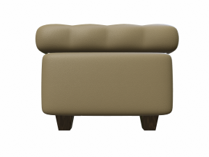 leather pouf sofa Modelo 3D