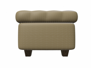leather pouf sofa Modelo 3D