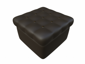 leather pouf sofa Modèle 3D