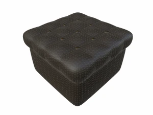 leather pouf sofa 3D Model