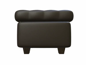 leather pouf sofa 3D Model
