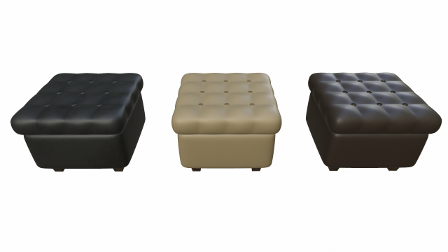 leather pouf sofa pack Modèle 3D .c4d .max .obj .3ds .fbx .stl .blend 