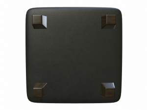 leather pouf sofa pack Modèle 3D