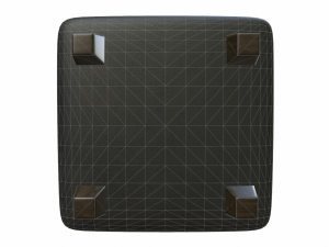 leather pouf sofa pack Modèle 3D