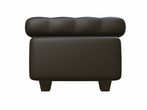 leather pouf sofa pack Modèle 3D