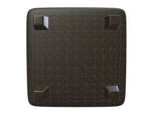 leather pouf sofa pack Modèle 3D