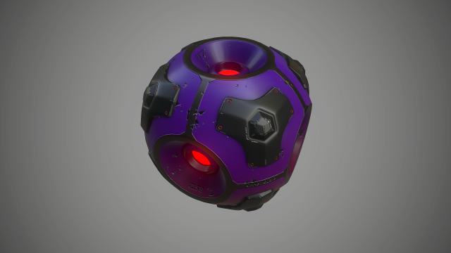 sci-fi energy sphere 3D 模型 .c4d .max .obj .3ds .fbx .stl .blend 