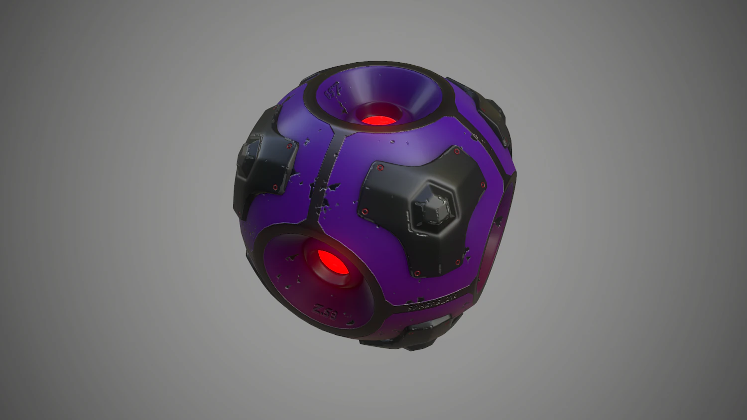sci-fi energy sphere 3D Model .c4d .max .obj .3ds .fbx .stl .blend 