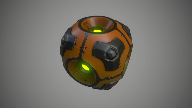 sci-fi energy sphere 3D Модель .c4d .max .obj .3ds .fbx .stl .blend 