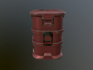 sci-fi barrels 3D 모델