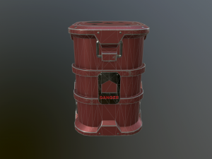 sci-fi barrels 3D 모델