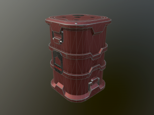 sci-fi barrels 3D 모델