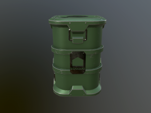 sci-fi barrels 3D 모델