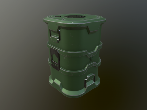 sci-fi barrels 3D 모델