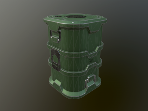 sci-fi barrels 3D 모델