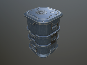 sci-fi barrels 3D 모델