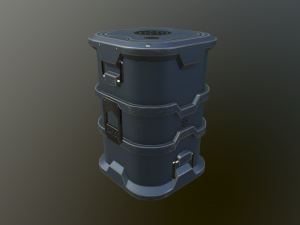 sci-fi barrels 3D 모델