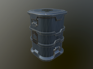 sci-fi barrels 3D 모델