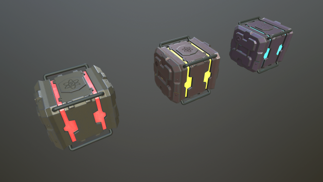 sci-fi boxs Modèle 3D .c4d .max .obj .3ds .fbx .stl .blend
