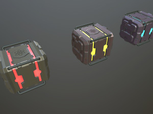 sci-fi boxs 3D Модель
