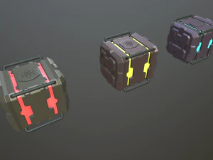 sci-fi boxs 3D Model