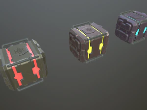 sci-fi boxs 3D Model
