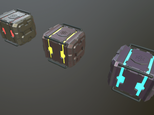 sci-fi boxs Modèle 3D