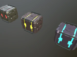 sci-fi boxs 3D Model
