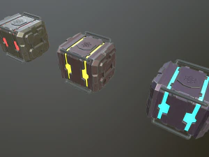sci-fi boxs 3D Model