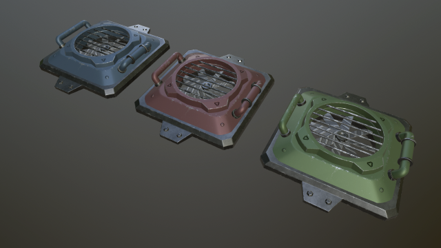 sci-fi fans Model 3D .c4d .max .obj .3ds .fbx .stl .blend 