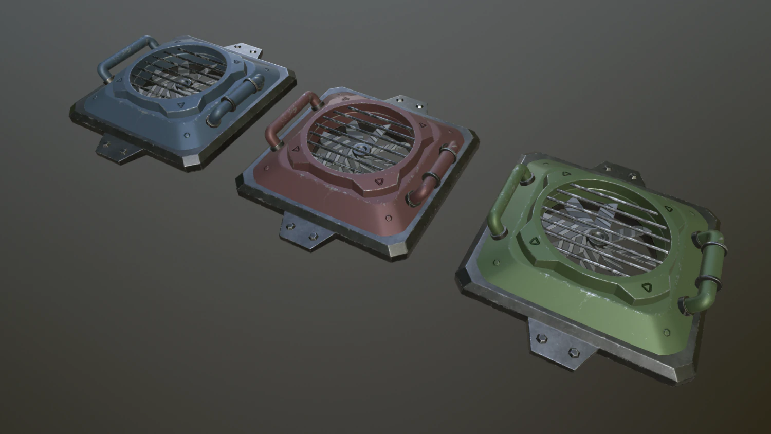 sci-fi fans 3D Model .c4d .max .obj .3ds .fbx .stl .blend