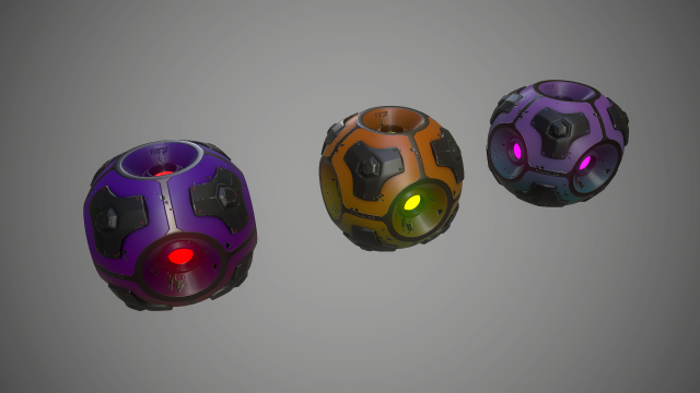 sci-fi energy sphere 3D Model .c4d .max .obj .3ds .fbx .stl .blend 