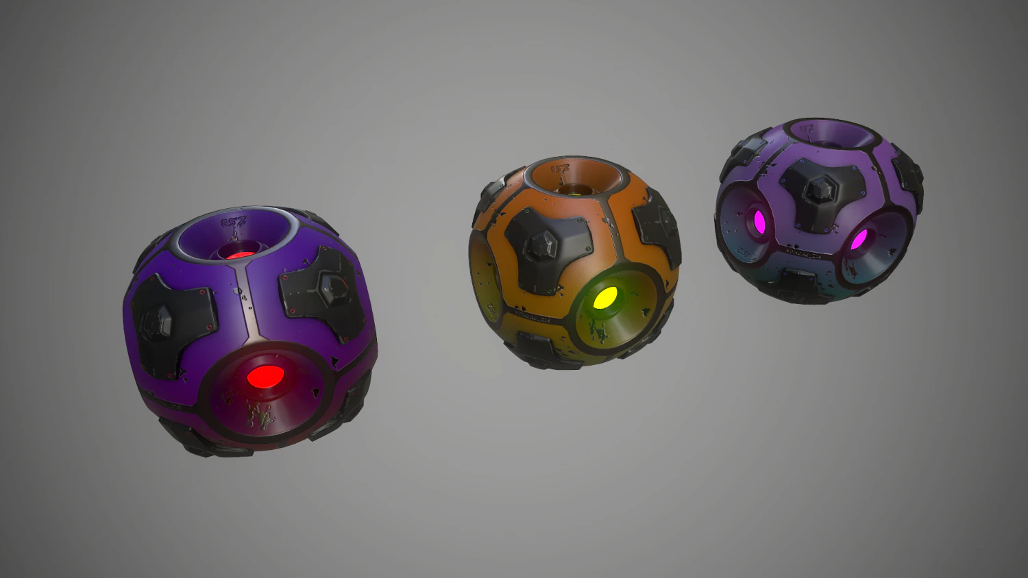sci-fi energy sphere 3D Model .c4d .max .obj .3ds .fbx .stl .blend 