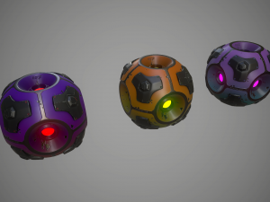 sci-fi energy sphere 3D-Modell
